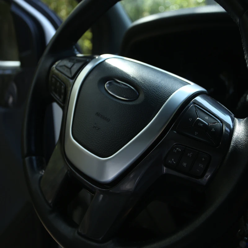 FOAL горящая 1 шт. ABS Серебряное украшение рулевого колеса автомобиля накладка наклейка подходит для Ford Ranger аксессуары