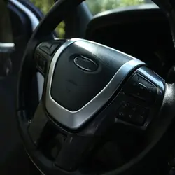 Жеребенок сжигание 1 шт. ABS серебро рулевого колеса автомобиля украшения крышки отделочный стикер Подходит для Ford Ranger 2015 2016 интимные