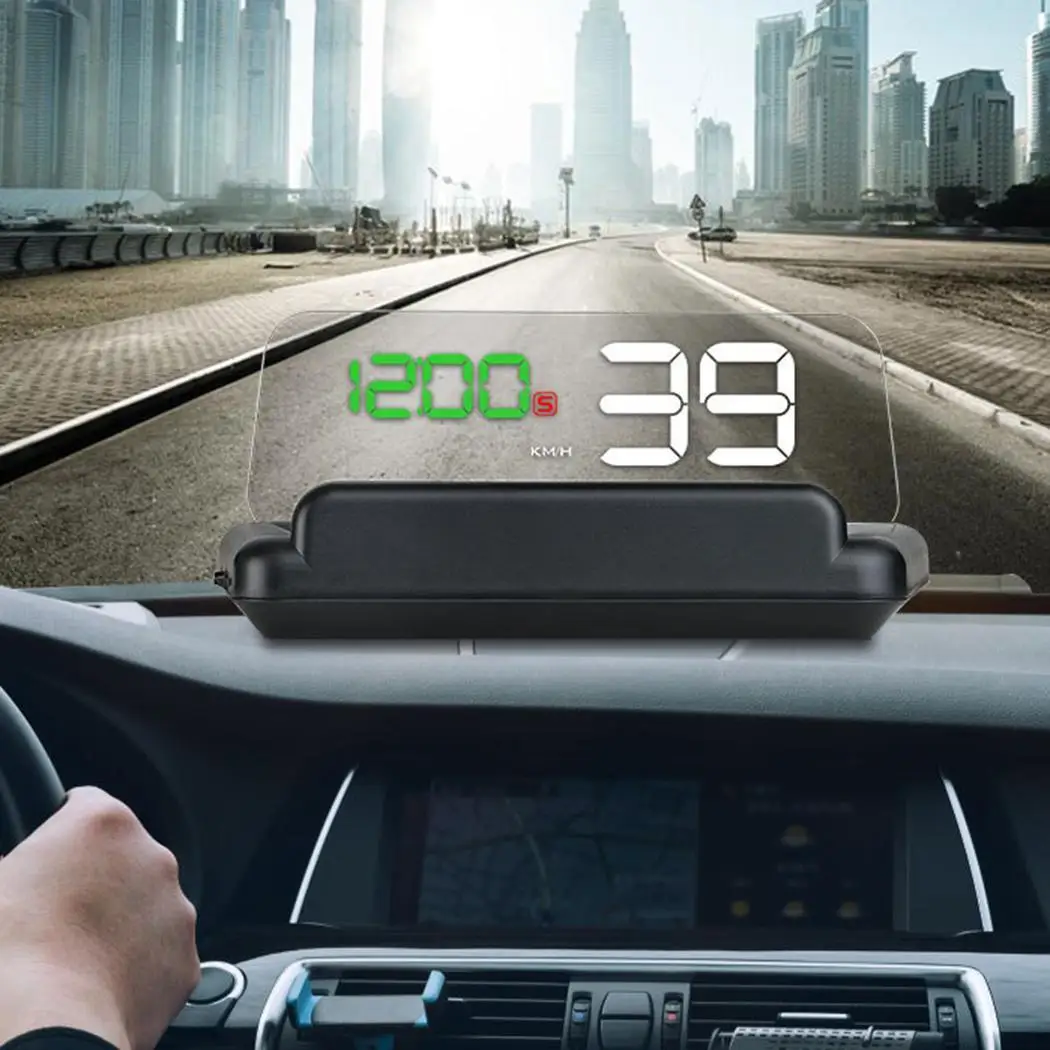 

T900 5'' Car Head Up Display Car gps Speedometer GPS HUD Auto Windshield Projector LED Projection hud Display Car Electronics