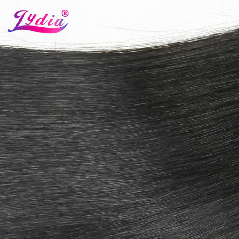 Lydia Synthetic Hair Extension 3PCS/lot Hair Weaving Straight Yaki 10-26 Inch 100% Futura Weft Black 1B# Bundles