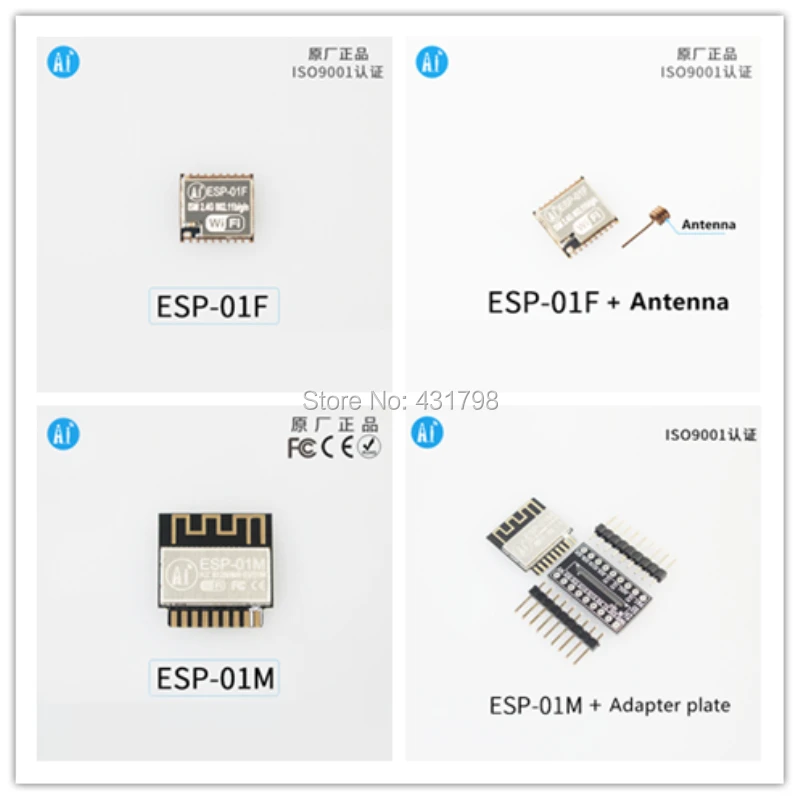 

AIoT ESP8285 WiFi module Wireless passthrough Serial port ESP-01F/ESP-01M