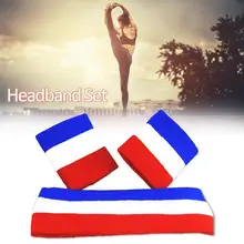 Набор напульсников, впитывающее пот полотенце, вязаная повязка на голову, Набор браслетов для спорта на открытом воздухе, защитное снаряжение для фитнеса, йоги