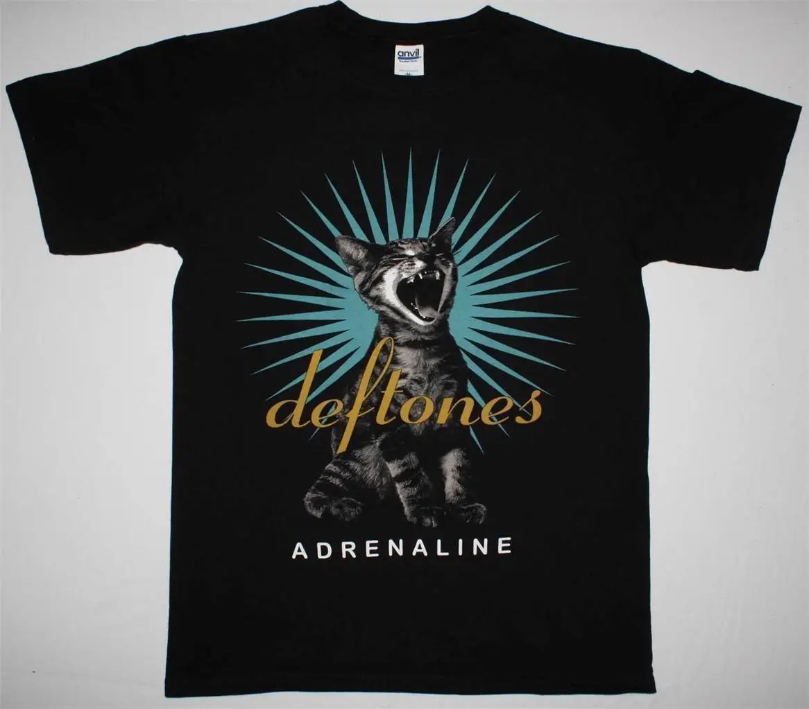 DEFTONES ADRENALINE 95 TEAM SLEEP NU METAL ALTERNATIVE Новая Черная футболка Подарочная Футболка с