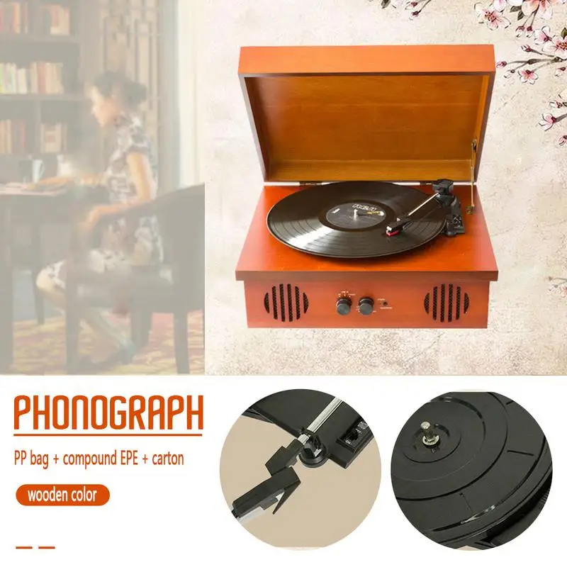 

Car Audio Music Player Adapter Vintage Vinyl RecordMDY-1801 Player Phonograph Vinyl Record Audio Fashion Gift For Bussiness
