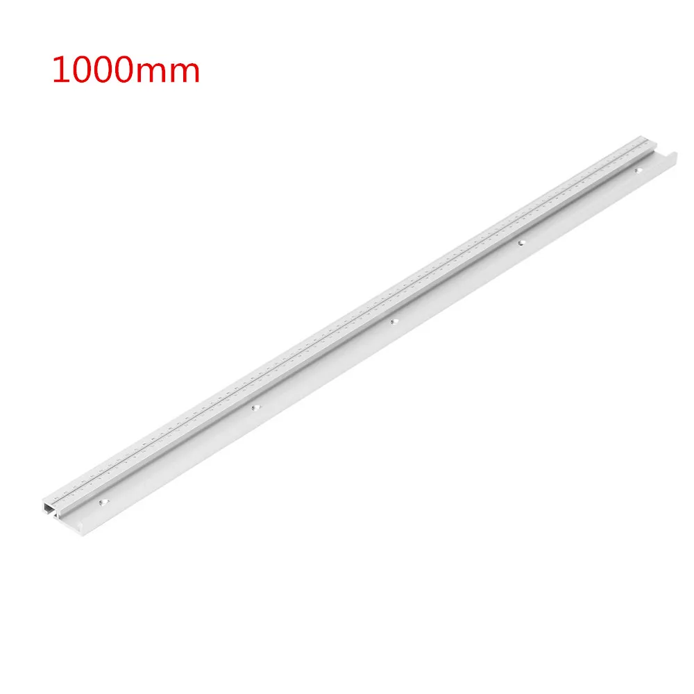 Comprar 600 800 1000 1200mm aleación de aluminio t track carpintería t slot ingle Track con escala ingle Track Stop