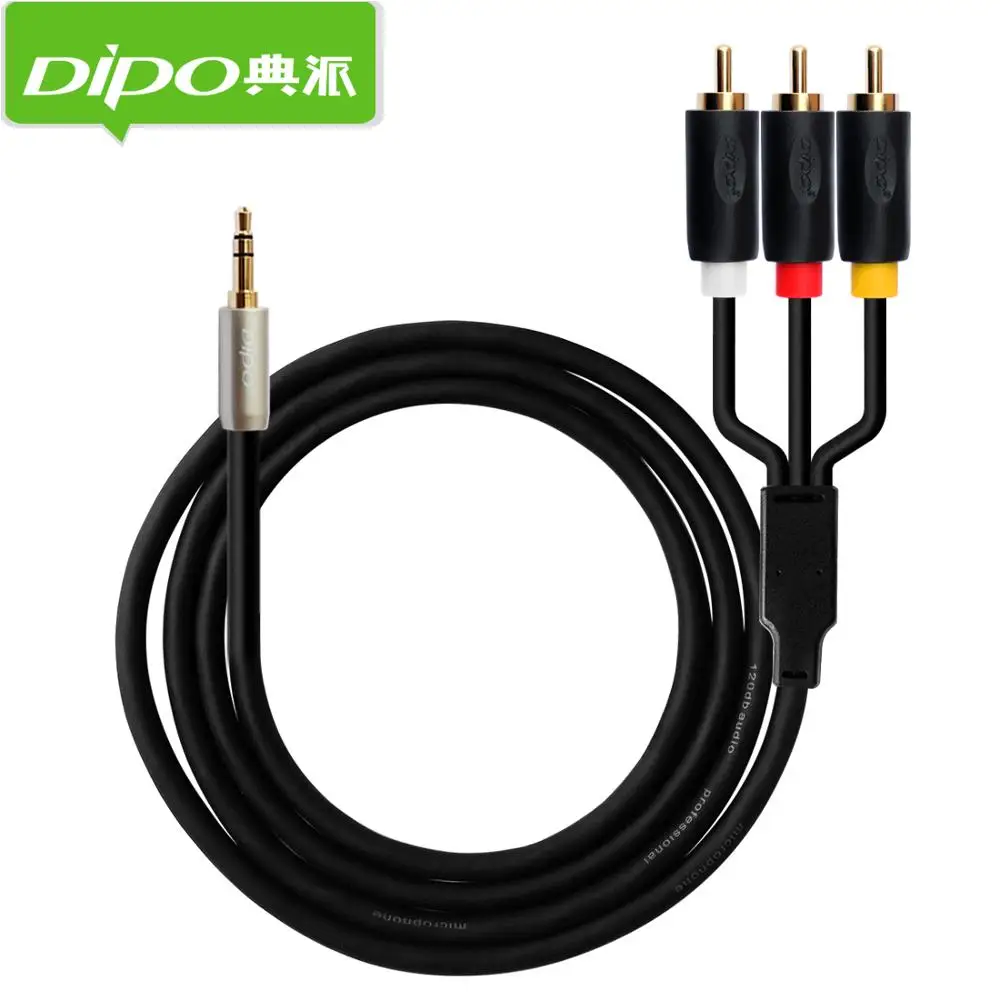 Dipo Goldplated Audio Jack For Premium 3 5 Mm To 3 Rca