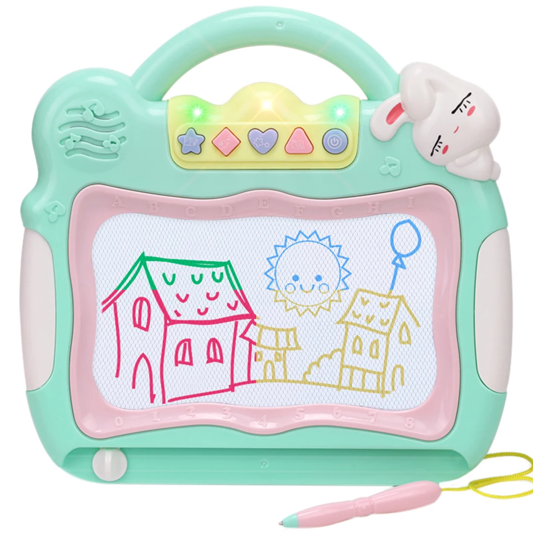 Развивающие игрушки, музыкальный магнитный коврик для рисования, обучающий графический планшет для детей, подарок для рисования, доска для рисования