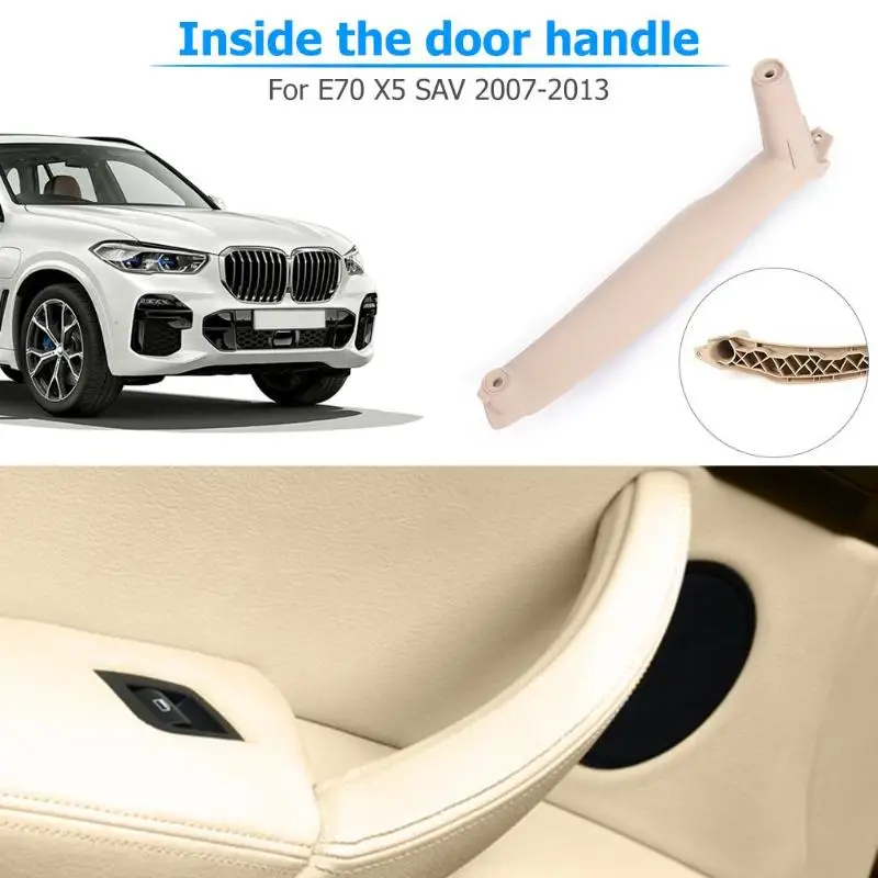 1 шт. Автомобильная ЛЕВАЯ ВНУТРЕННЯЯ Дверная панель Ручка Накладка для BMW E70 X5 E71 E72