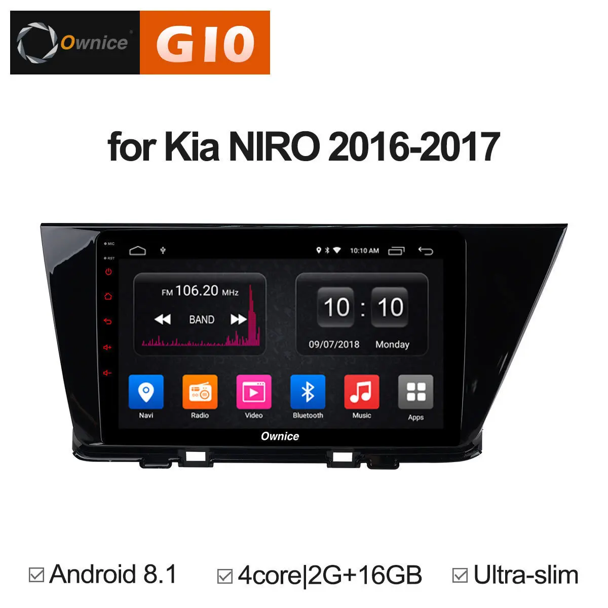 For KIA NIRO 2016 2017 auto DVD Car Player GPS Radio Stereo Vehicle Intelligent Multimedia Smart system Android Audio DAB RDS