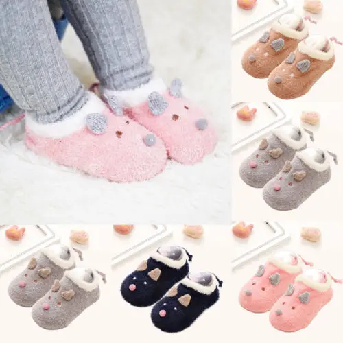 

Baby Girls Boys Winter Warm Prewalker Newborn Toddler Booties Socks Crib Shoes