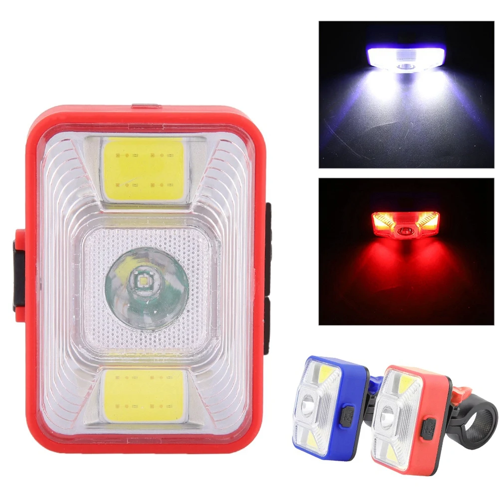 

LED multifunction Outdoor Night IPX5 Waterproof Searchlight Use For Bike Bright Front Lamp Rear Tail Light With USB Chargeable
