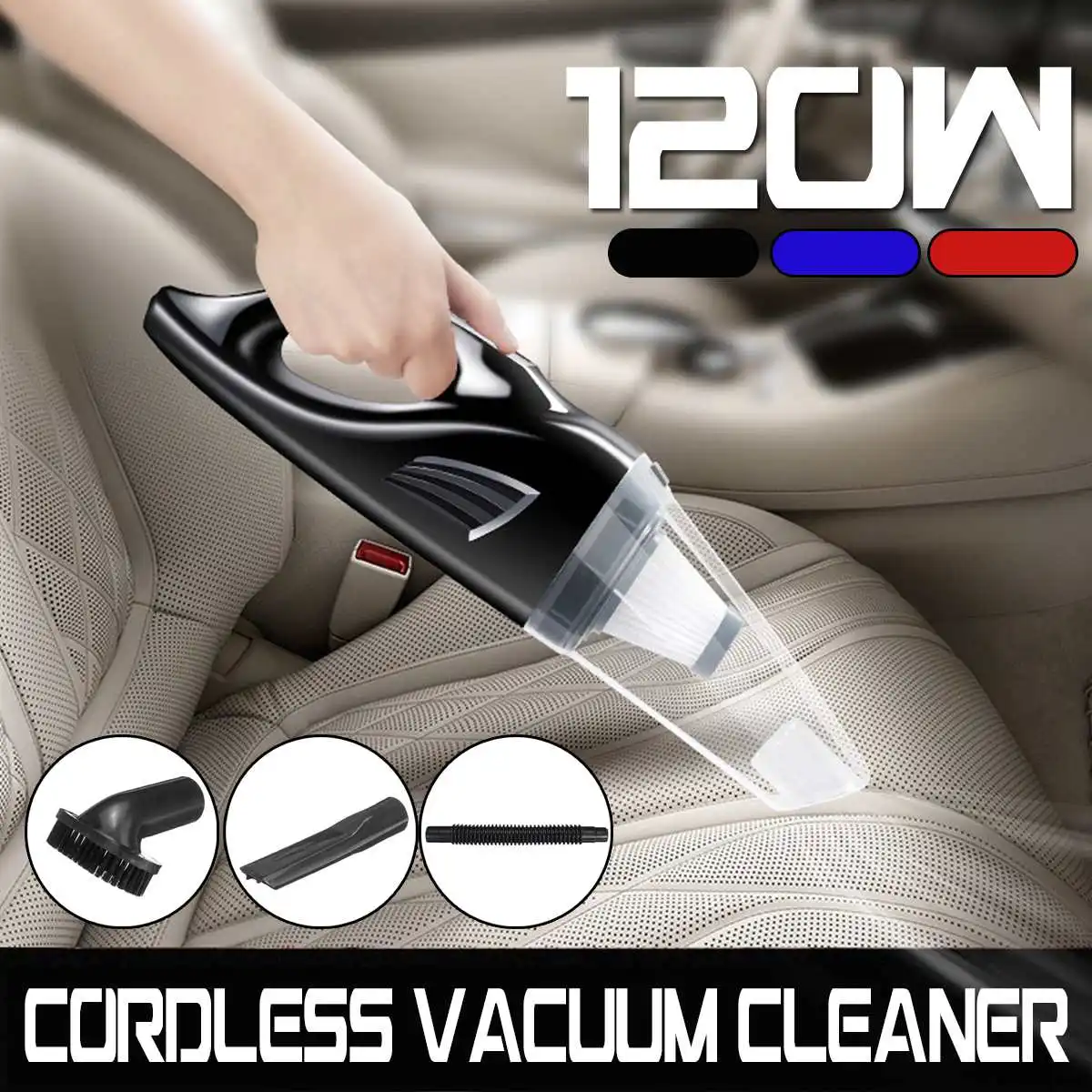 

Cordless Wireless Handheld Vacuum Cleaner Wet Dry Rechargeable Home Car Power Suction Portable Dust Cleaners Wet/Dry Dual Use