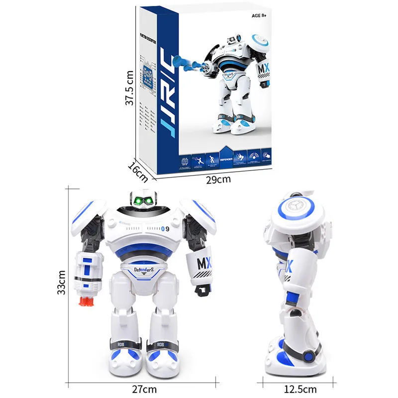 JJR/C JJRC R1 Programmable Defender Intelligent RC Remote Control Toy Dancing Robot for Kids Birthday Holiday Gift Present VS R2