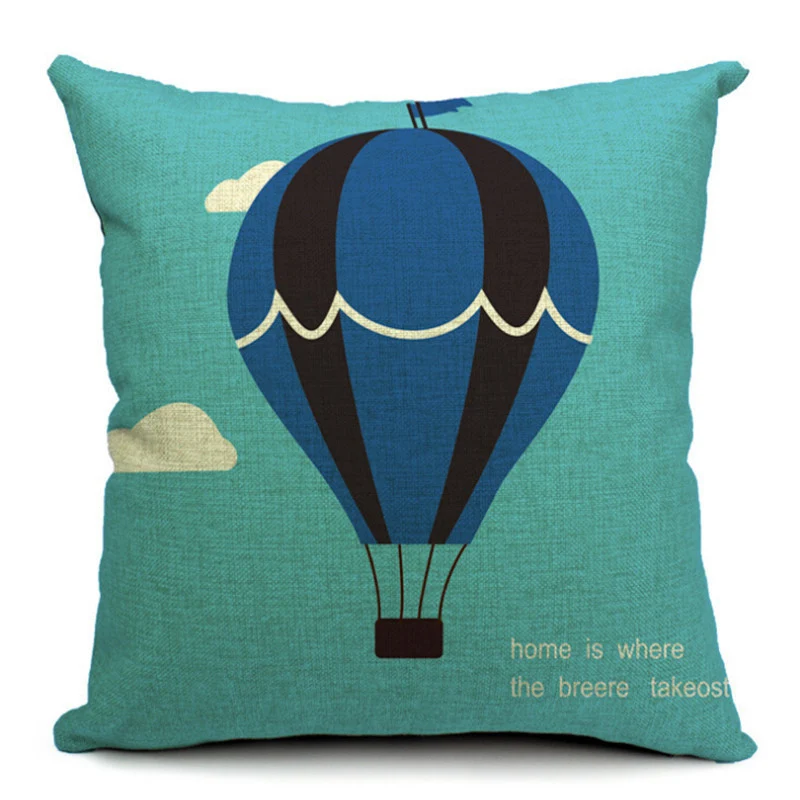 الهواء الساخن بالون كيس وسادة غطاء وسادة مربع الشكل المخدة ل كنبة مكتب ديكور المنزل