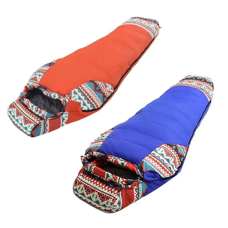 Outdoor Volwassen Kamperen Slaapzak Gevuld Met Witte Eendendons Thermische Slaapzak Outdoor Reizen Anti Water Spatten Outdoor Volwassen Kamperen Slaapzak Gevuld Met Witte Eendendons Thermische Slaapzak Outdoor Reizen Anti Water Spatten
