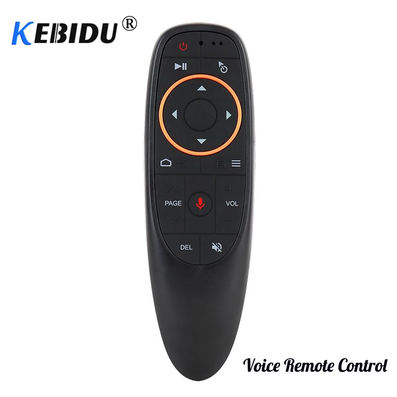 

kebidu Wireless G10 Voice Remote Control 2.4GHz Air Mouse Microphone Gyroscope IR Learning For Android TV Box For T9 H96 Max X96