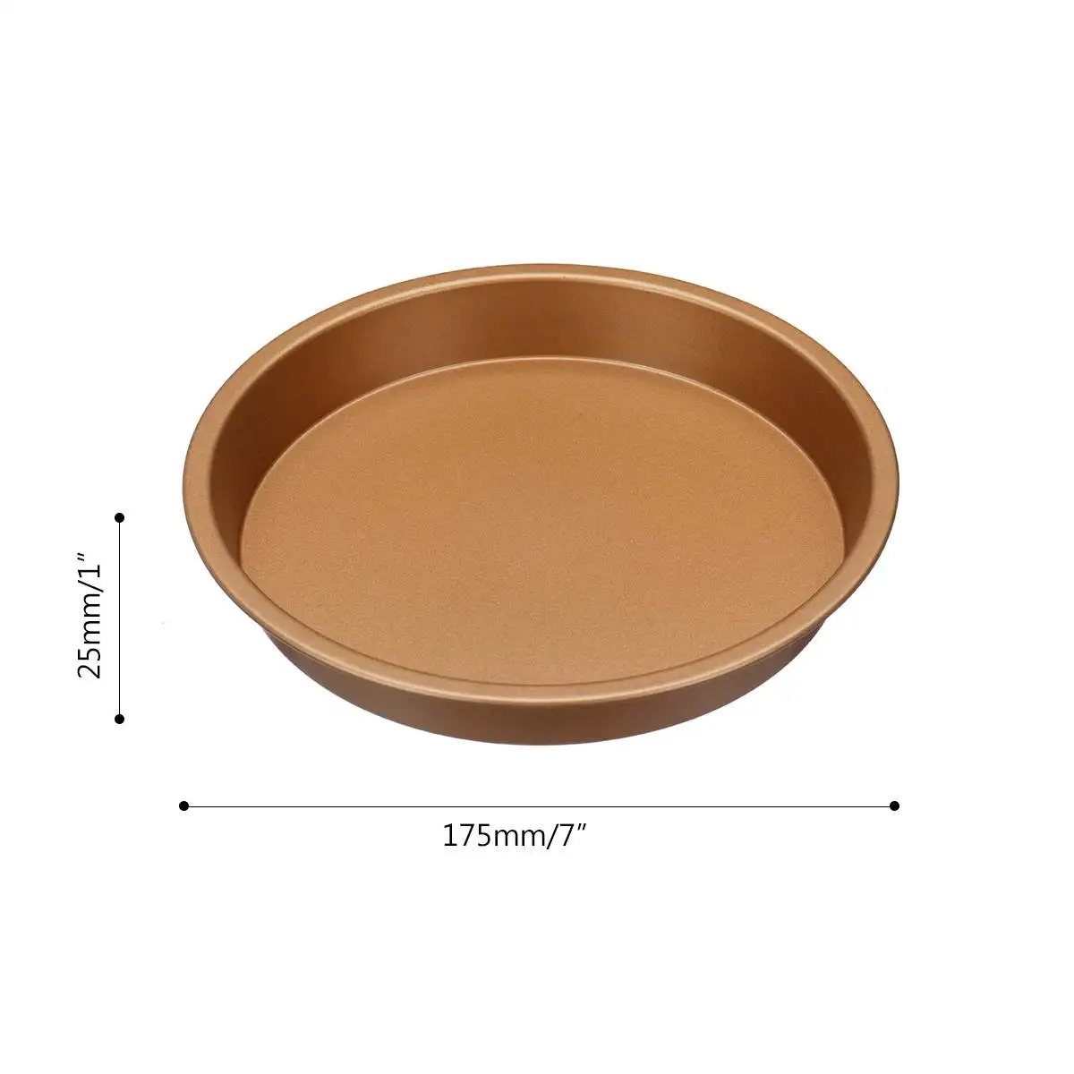 Круглая тарелка для пиццы 7 дюймов практичная глубокая сковорода приготовления