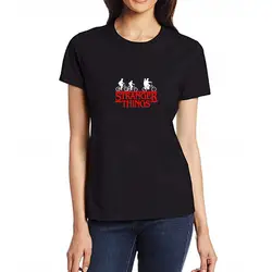 Странные Вещи футболка хипстерские рубашки Графический Футболка для женщин футболка с принтом Модная хлопковая одежда Топ