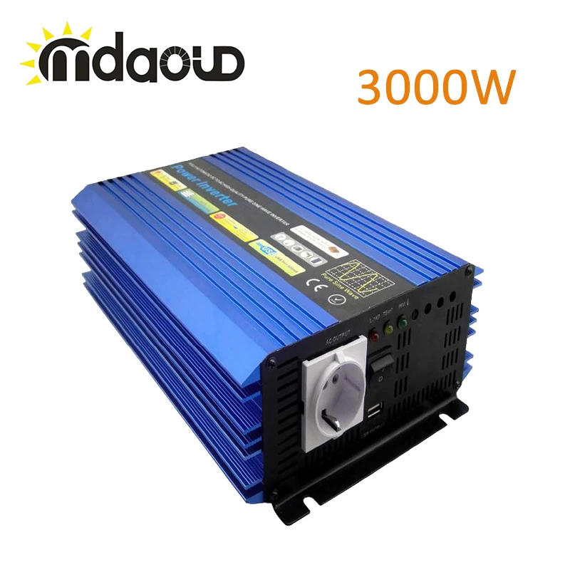 3000W Pure Sine Wave Solar Power Inverter Peaking 6000W Off Grid DC To AC | Обустройство дома