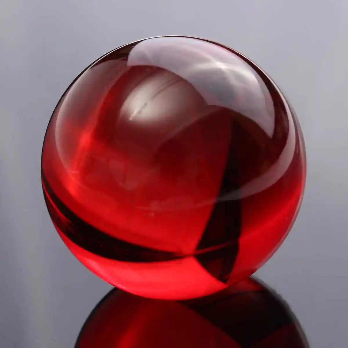 40mm Home Decoration Red K9 Crystal Ball Photography Glass Ball