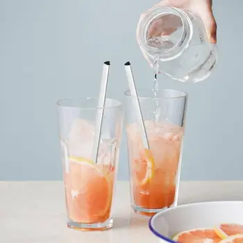 

1/3/5pcs Stainless Steel Metal Drinking Straws Heart Shaped Reusable Straw w/Cleaning Brush For Home Bar Party Kitchen Tool