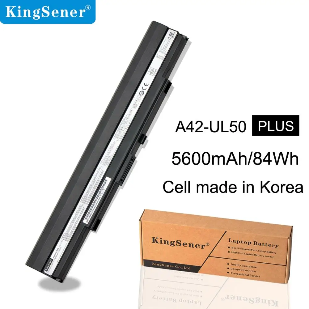 Дешево KingSener 15V 84WH A42 UL50 Аккумулятор для ноутбука ASUS UL30 UL30A U30JC UL50 UL80 U30 U35 U45 UL30A UL80A серии A41 UL80 A42 UL30