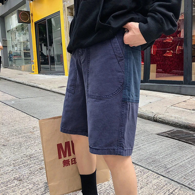 

Men's short trousers 2019 summer new slim slim solid color short trousers loose casual personality young men's wear