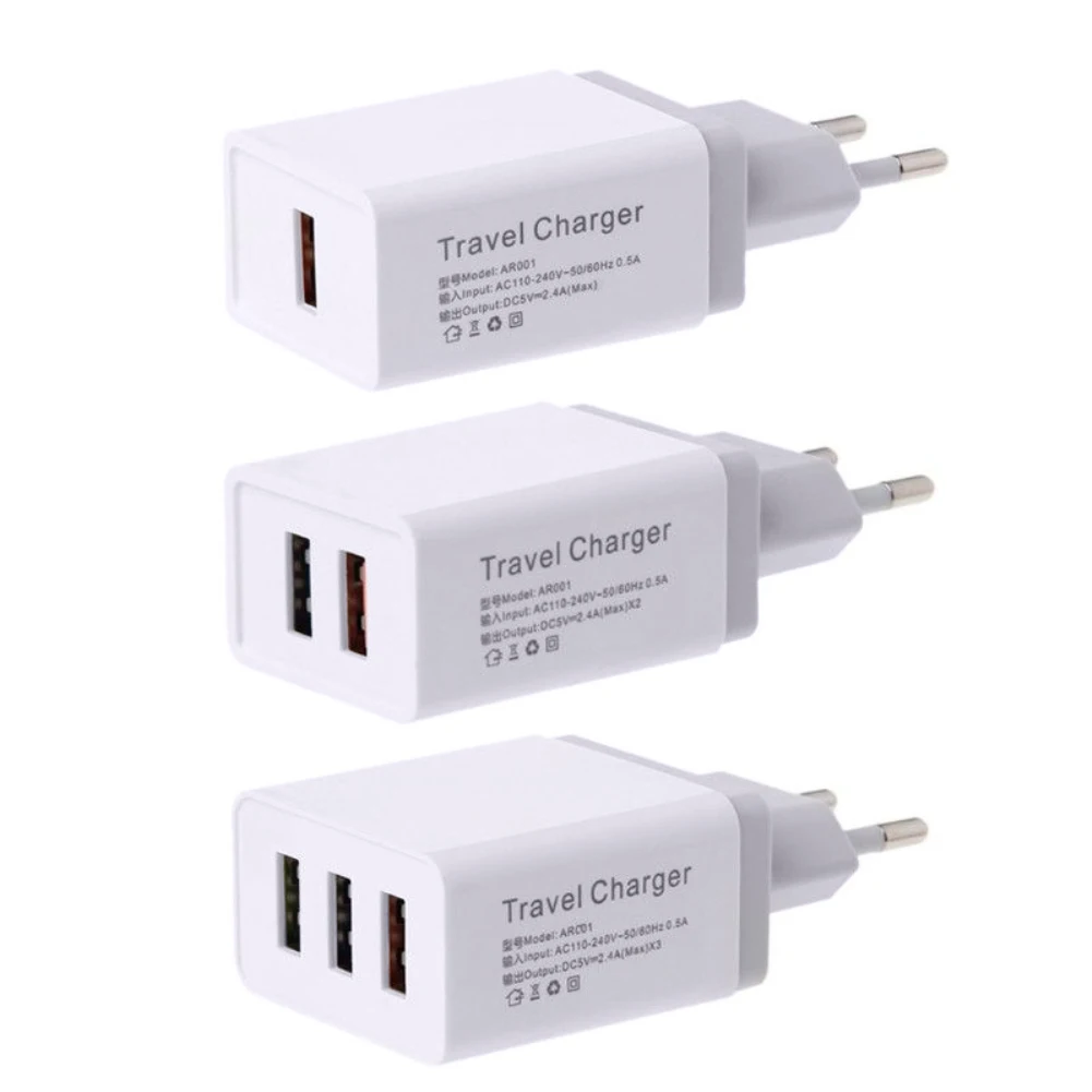 1/2/3 USB порт 5 В/4A устройство для зарядки из настенной розетки дома и путешествий