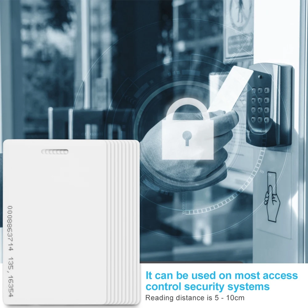 10 шт. 125 кГц RFID записываемая карта доступа Бесконтактное управление дверью