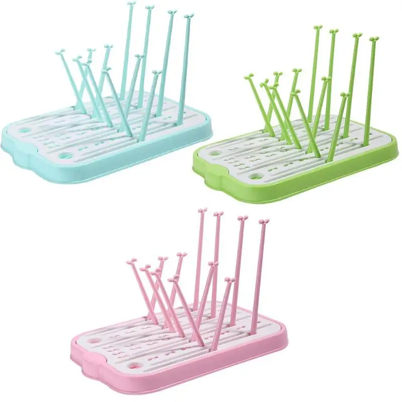 Baby Milk Bottle Drying Rack Storage Nipple Shelf Cleaning Fruit Cup Holder