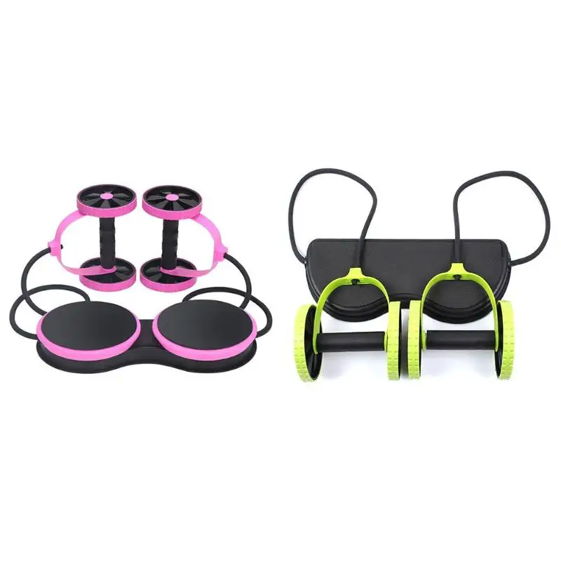 

Muscle Trainer Exercise AB Wheels Roller Stretch Elastic Abdominal Resistance Pull Rope Tool AB Roller for Abdominal
