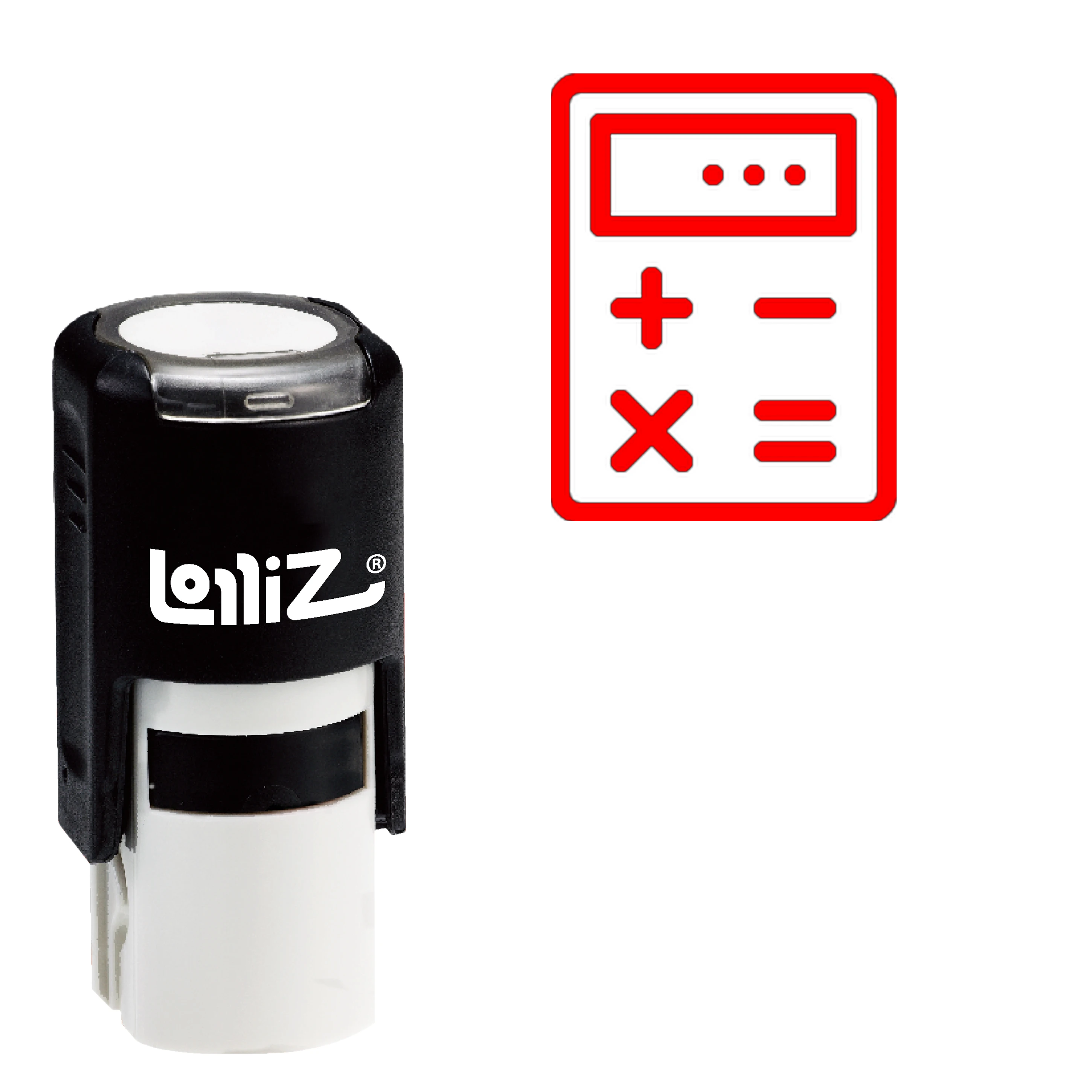

LolliZ Calculator Self-Inking Rubber Stamp - Modern Symbol Series