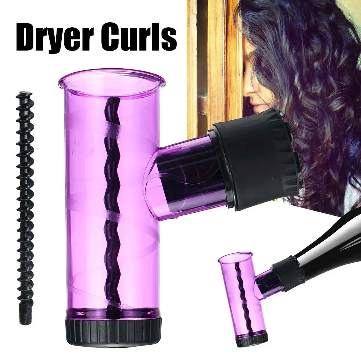 

Hair Diffuser Salon Magic Hair Roller Drying Cap Blow Dryer Wind Curl Hair Dryer Cover Roller Curler Diffuser Hair Styling Tools