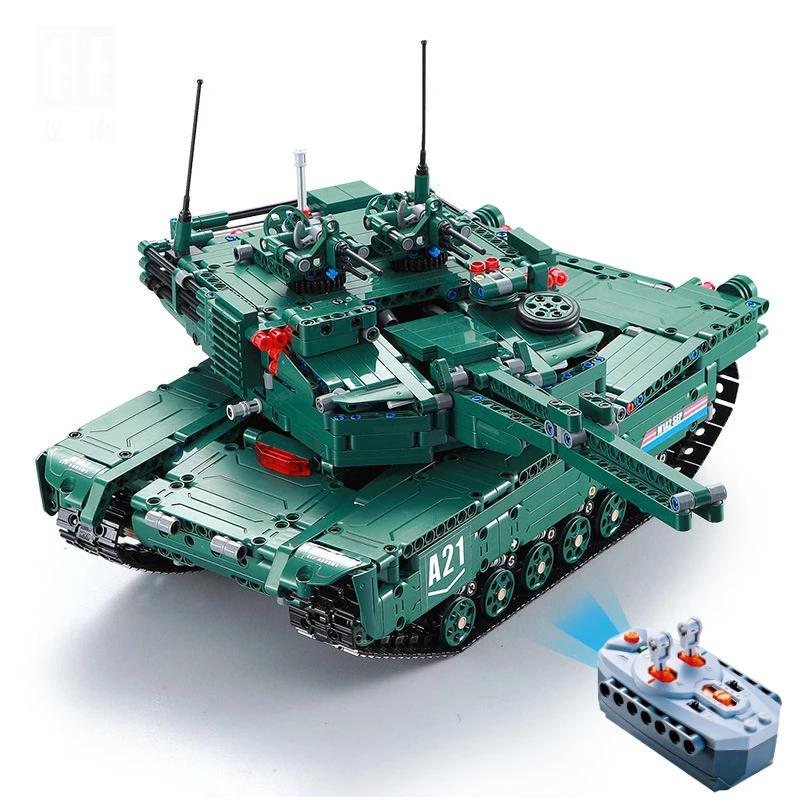 M1A2 RC модель военного танка строительные блоки 1498 шт. 1:20 трансформируемый