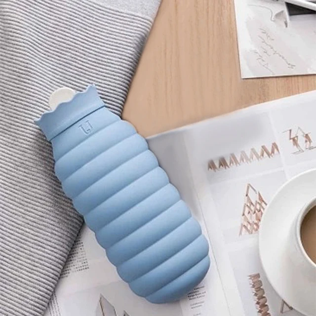 Xiaomi Portable Silicone Microwave Heating Hot Water Bag Winter Hand Xiaomi Portable Silicone Microwave Heating Hot Water Bag Winter Hand Warmer With Textile Cover Warming Products 620ml