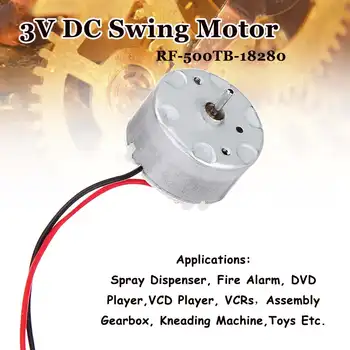 

RF-500 DC 3V-6V 2800RPM Motor Cradle Swing Mini Electric DC Motor RF-500TB-18280