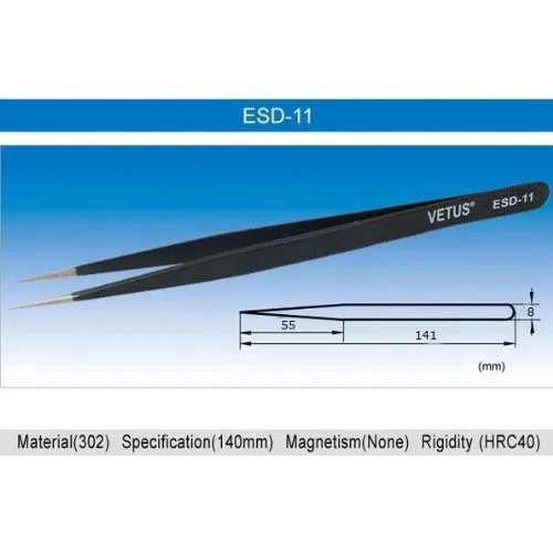 6 шт.-магнитная Сталь прекрасно изогнутые Совет пинцет антистатические ESD 10 11 12 13 14 15 SMD чип