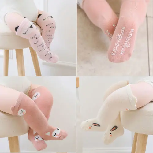 

Pudcoco New Animal Cotton Cute Baby Soft Stockings Girls Tiny Newborn Spanish Knitted Stretch Winter Warm Stocking 8Colors 0-4Y