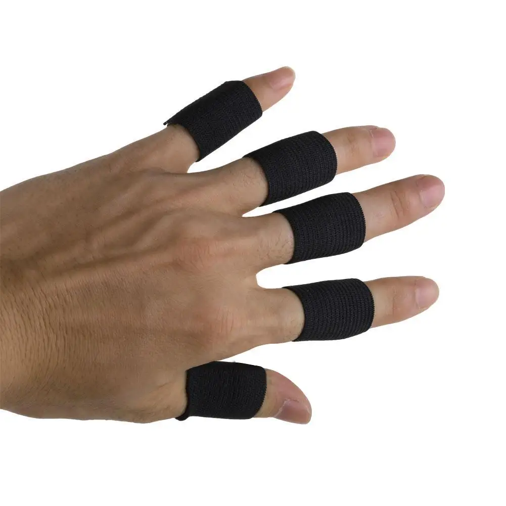 

10Pcs Professional Stretchy Finger Protector Sleeve Support Arthritis Sport Aid Straight Wrap