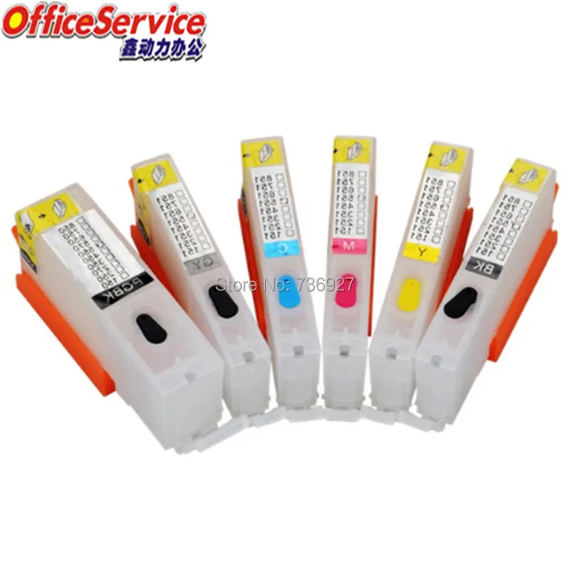 BCI 350 351 многоразовый чернильный картридж для Canon MG5430 MG5530 MG6330 MG6530 MG7130 iP7230 MX923 IX6830 IP8730