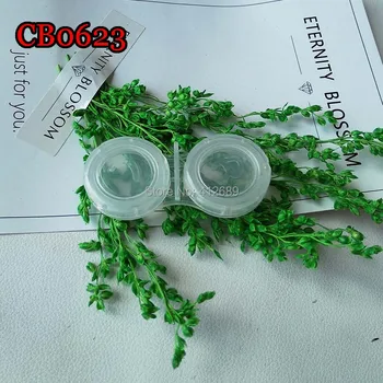 

5PCS Glasses Cosmetic Contact Lens Box Portable Lens Case Double-box Eye Care Box Cosmetic Travel Kit Holder Eyewear Bag CB0623