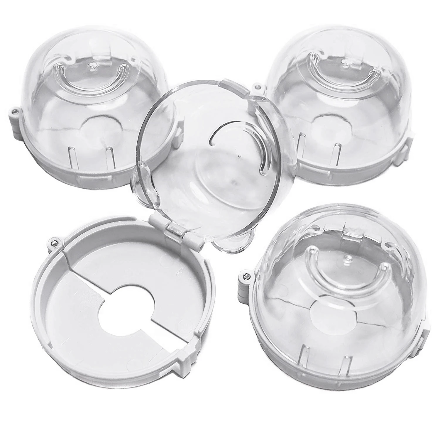 Clear Safety Oven Knobs Cover 4 Pack Baby Proofing Protection Lock for