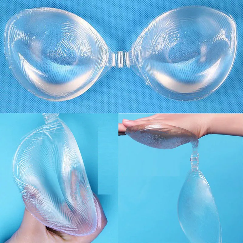 Transparent Strapless Silicone Bra Women Push Up Bras Bikini Invisible