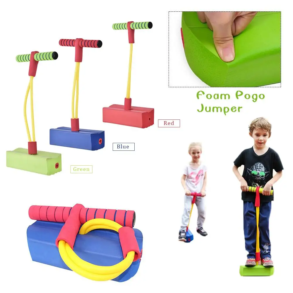 

Foam Pogo Jumper Deluxe Bungee Boing for Kids Fun and Safe Pogo Stick Durable and Bungee Jumper for Ages 2 and Up Toddler Toys