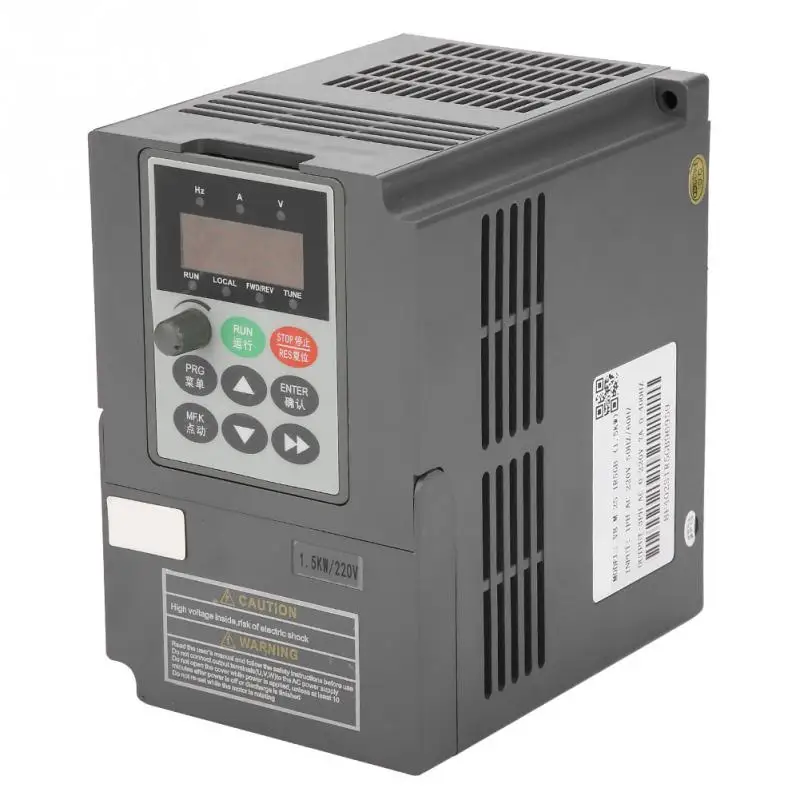 

1.5kW 2HP Vector Type VFD Frequency Inverter Converter 1-Phase 220V to 3-Phase 0-220V 7A