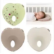 2019 caliente infantil Anti rollo forma de almohada niño posicionador para dormir cojín de cabeza plana proteger recién nacido Almohadas ropa de cama de bebé