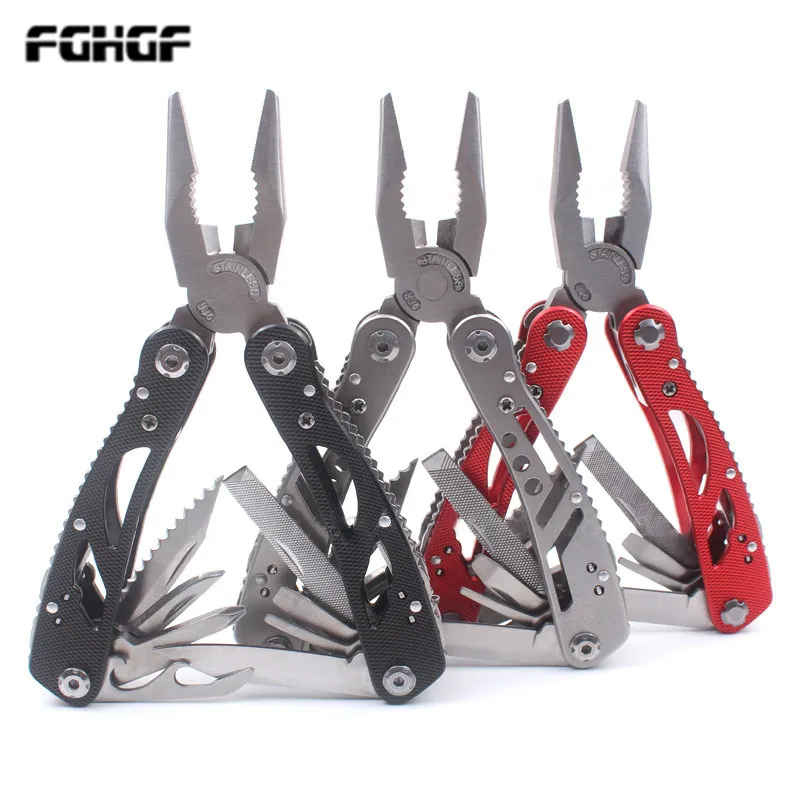 

multitool stainless steel Hand Tool Kit Portable plier ,Stainless multi tools Pocket Folding Knife clamp Multi Plier