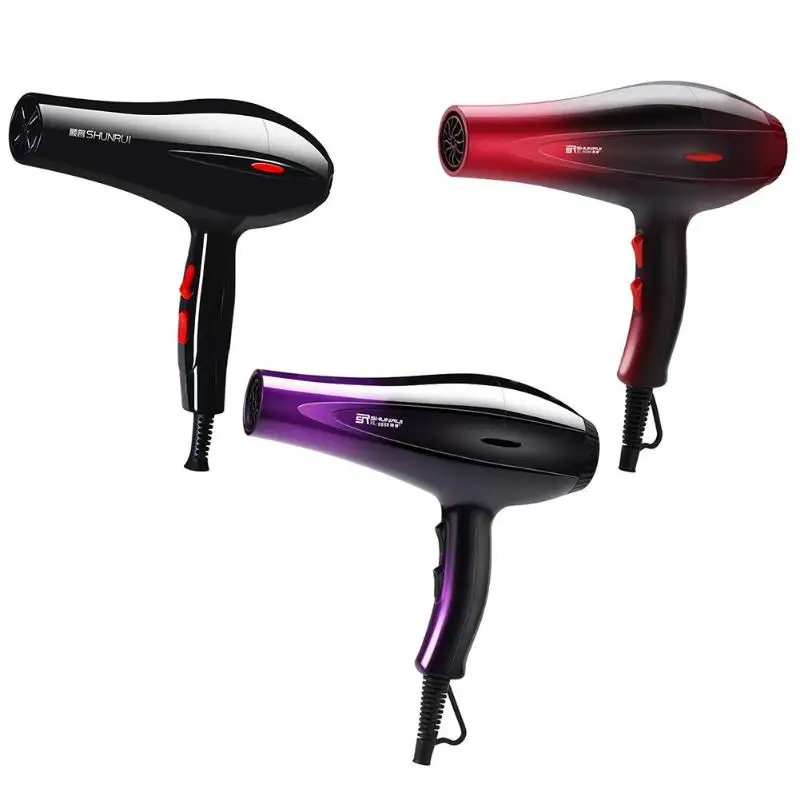 

3 Heat Setting Anion Hairdryer Fast Straight Hair Blow Dryer Cold Hot Air Hair Dryer Hair Styling Tool EU Plug 1000W 2 Speeds