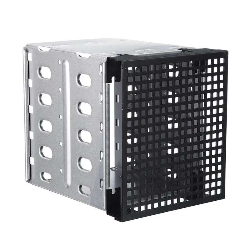 

Stainless Steel HDD Cage Rack SAS For Computer SATA Hard Drive Cage Large Capacity 5.25" To 5x 3.5"