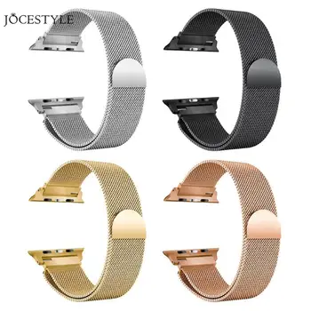 

Stainless Steel Band Connector+Milanese Loop Watchband Bracelet Wrist Strap for Apple Watch 42mm Milanese Wristband